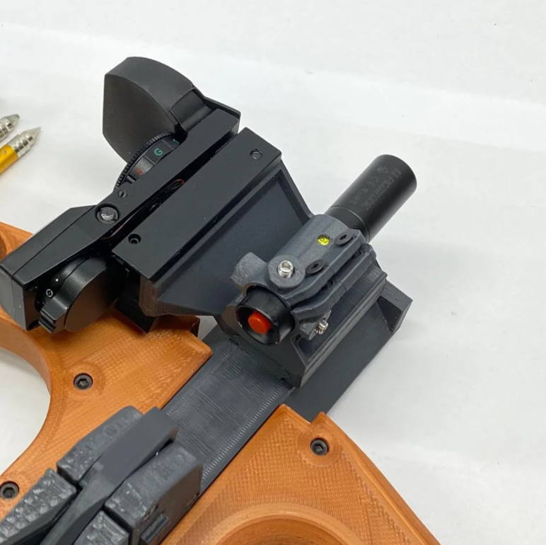 Legolini adjustable laser adapter